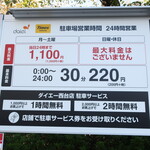 ラーメン二郎 - 周辺のコインパーキングの例