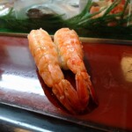 寿司元 - 海老(蒸し)