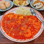元祖麻婆豆腐 - エビチリソース