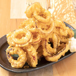 Delicious squid tempura