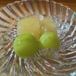 味 ふくしま - ⑦ 洋梨のコンポートとシャインマスカット