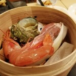 大江戸温泉物語Premium 白浜彩朝楽 - 蒸籠蒸し。