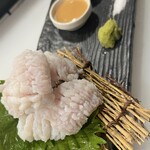 寿司・海鮮 すけろく - ハモの湯引き(780円※税抜き) 仕入れ状況により内容は変更する可能性があります