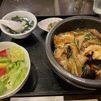 味の中華 羽衣 銀座本店 - 石焼あんかけ麺1100円