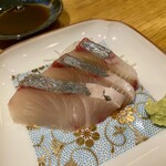 祇園ごずこん - 縞鯵のおつくり、こりっこり