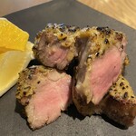 Bisei pork grilled with yuzu pepper and miso