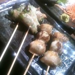 串焼きダイニング Den - しし唐辛子、ウズラ