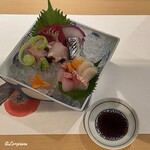 和海味處 Fuurin - 伊東魚、石垣鯛、燒霜鰤、秋刀魚、本鮪赤身、扇貝柱的生魚片