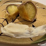 和海味處 Fuurin - 薩摩芋天婦羅搭配馬斯卡彭起司