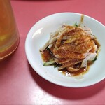 香港苑 - お通しは棒棒鶏