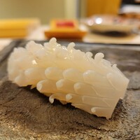 鮨 龍馬 - シロイカ 塩とすだちで爽やか。