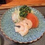 望山亭 ことぶき - サーモンと海老