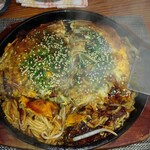 お好み焼すなっく藤 - 肉玉そば