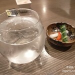 やきにく穏和  - ドリンク、お通し