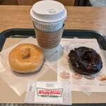 Krispy Kreme Doughnuts - DRINK COMBO(オリジナル・グレーズド＋オールドファッションチョコレート＋ハウス ブレンド コーヒー T)