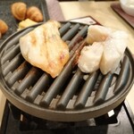 大江戸温泉物語Premium 白浜彩朝楽 - 鯖と鯛を自分で焼けます。