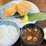 とんかつ 串揚げ 優膳 - 海老かつと手ごねとんかつランチ