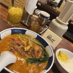 支那麺 はしご 入船店 - ぱいこうだんだんめん　中辛　柚子多め　麺2/3
