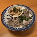 煮こみ - センマイ刺、血管刺