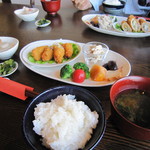 아리아케야마노 카페 - 本日のランチ　　　　　　　　　　（ロールカツ）