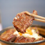 炭火焼ハラミ丼 ごせき - 贅沢すぎる食感を生む厚切りから、溢れる肉汁とタレで旨さ爆発！