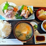 Kappou Mihara - あじたたき・なめろう定食1100円