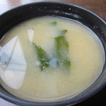 赤坂丹後町　ひさごや - わかめ、豆腐、ねぎのみそ汁アップ