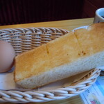 コメダ珈琲店 - 厚みのあるトースト　ゆで玉子