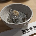 天史朗鮨 - お通し　生しらす
