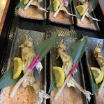 Sushidokoro Hasegawa - 夏　会席の焼き魚　鮎じっくり焼いてあるので骨まで召し上がって頂けます