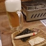 磯丸水産 - ビールとお通し