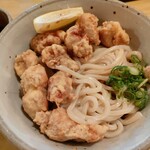 田舎庵 - とり天ぶっかけうどん