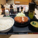 Matsunoya - 超厚切りロースカツ定食 御飯大盛890円