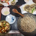 手打ちそば 小松屋 - 舞茸天と豚せいろ(税込1,430円)