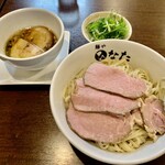 自家製麺 麺や ひなた - 醤油つけ麺(2玉) 1150円　※限定メニュー