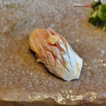 鮨 久いち - ◆真鯵鯵 まあじ (生姜・にきり正油)