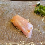 鮨 久いち - ◆島鯵 しまあじ(赤酢・にきり正油)