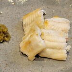 鮨 久いち - ◆うなぎの白焼き (ゆず胡椒・鷹の爪正油)