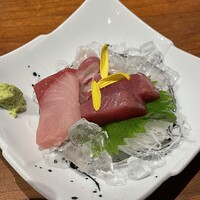かんてきや 要 - 活〆鮮魚刺身三種盛り