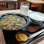 ちから餅 - 肉カレーうどん定食 780円