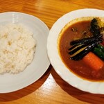 スープカレー カムイ - 野菜カレー(3辛,ライス大盛) ¥990