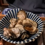 鹿酔庵 - 殻を剥いた牡蠣の身ッ!!ポン酢で食べるのが旨いッ!!