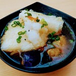 食事処　七福 - 揚げ出汁餅ナス(角餅3つも入っています)