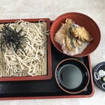 藤ひろ - そば（大盛り）＋ミニ野菜天丼セット