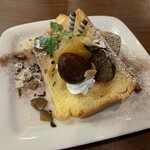 おおはるカフェ - シフォンケーキwithマロン ¥550