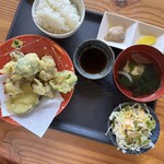 わはは - 牡蠣と野菜の天ぷら