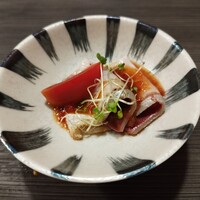 しゃぶしゃぶ 吟半 お台場店 - ぶりのフルーツトマトカルパッチョ