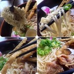 資さんうどん - 細麺もイイですねぇ〜オボロ昆布様も投入！