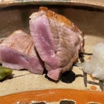 銀座 しのはら - 近江鴨　素晴らしい火入れでしっとり