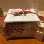 銀座 しのはら - 玄猪包みを飾って